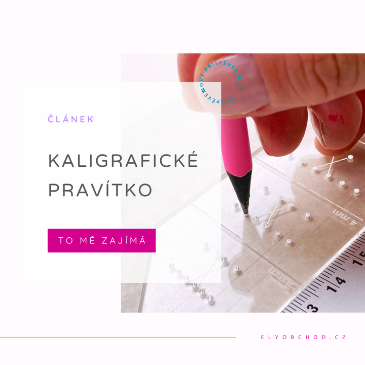 Kaligrafické pravítko pro brush lettering: snadné linkování a správný sklon