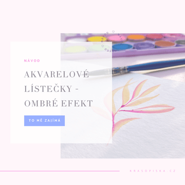 Jak malovat lístečky s ombré efektem krok za krokem: