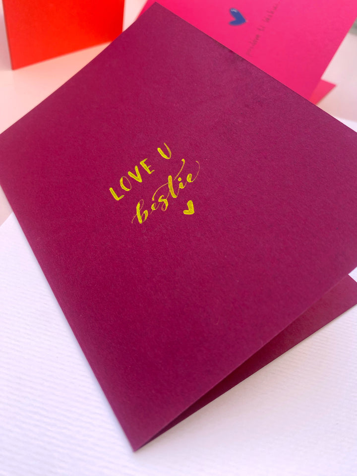 Prázdné přáníčko A6 – fialové, hlazené, 300 g/m² Ely