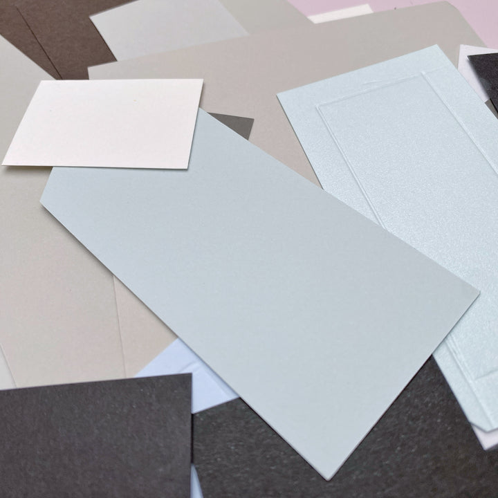 Balíček odřezků papíru – Mix gramáží, barev a textur Ely