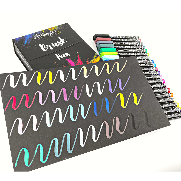Artmagico – Sada akrylových brush penů, 20 ks ArtMagico