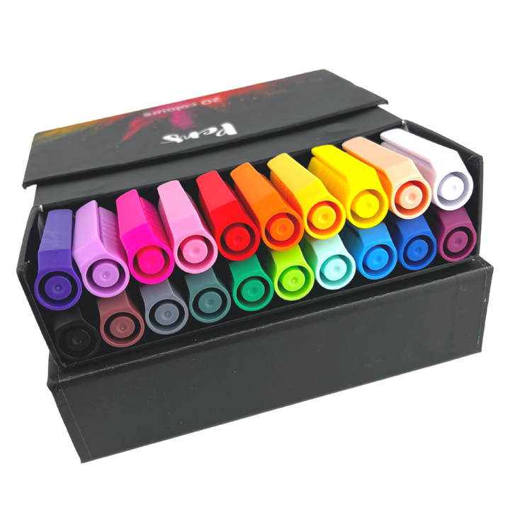 Artmagico – Sada akrylových brush penů, 20 ks ArtMagico