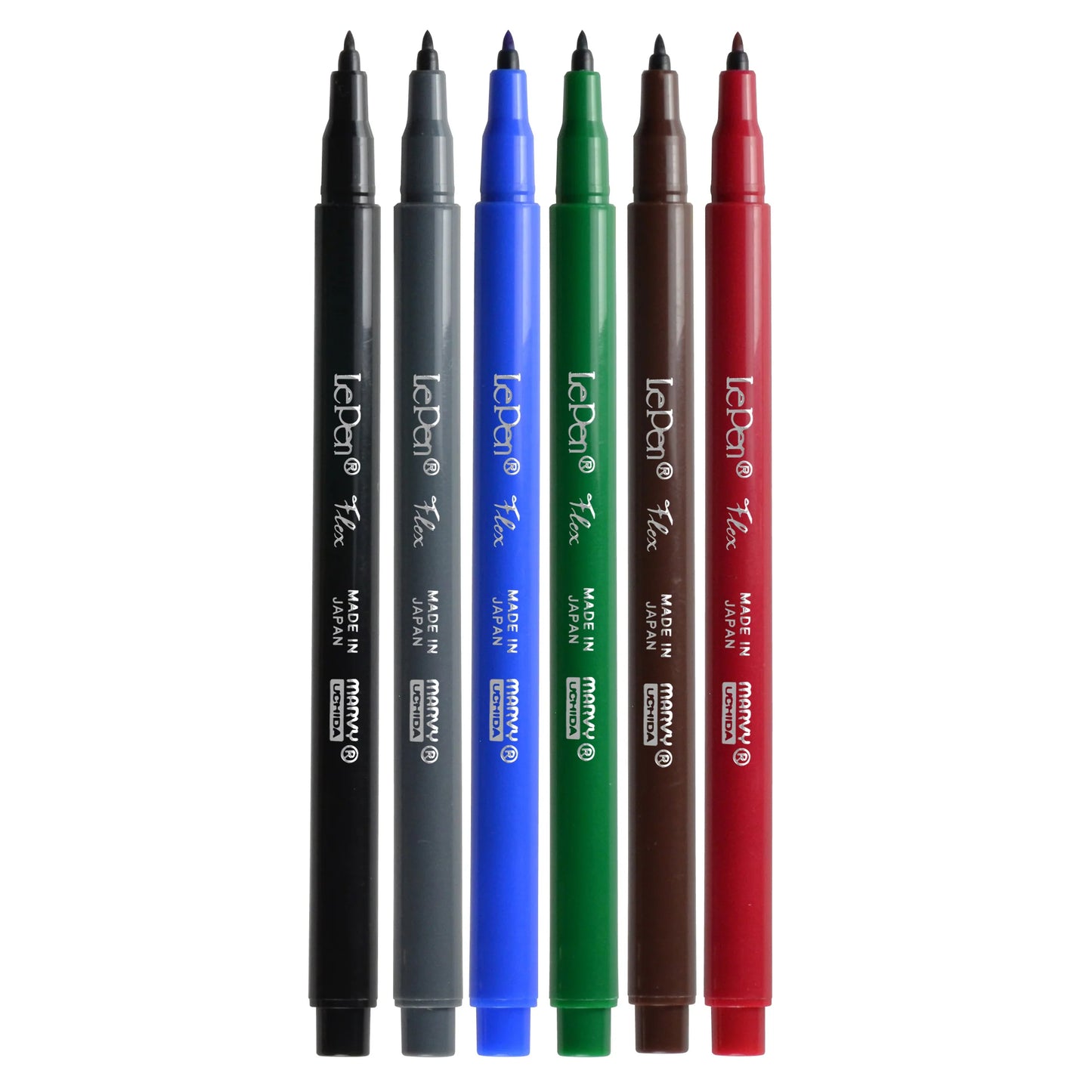 Marvy Uchida Le Pen Flex – Sada 6 barev, Primary