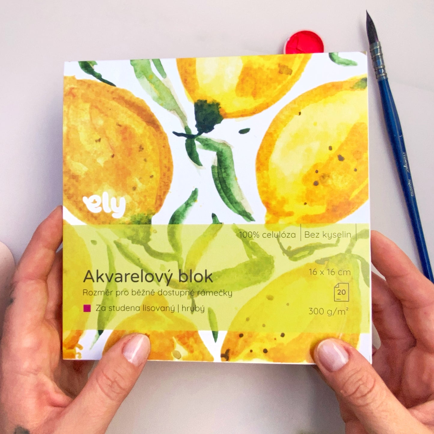 Akvarelový blok 16x16 cm – 20 listů, 300 g/m², ideální do rámečků