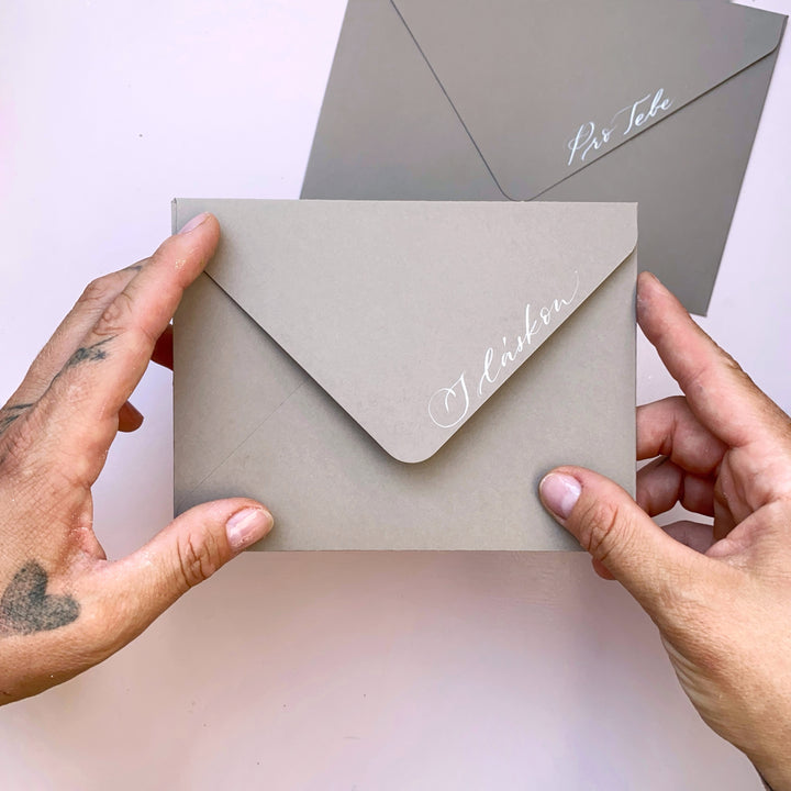 Obálka A6/B6 – Kašmírová | Ručně vyráběná, s možností nadepsání Ely