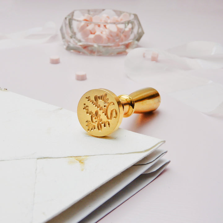 Mosazné pečetidlo – Všechno nejlepší | průměr 25 mm Krasopiska