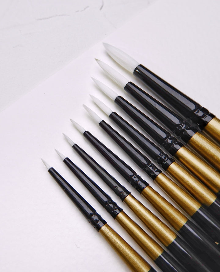 Syntetické kulaté štětce | pro brush lettering, akvarel a detaily Simply-T