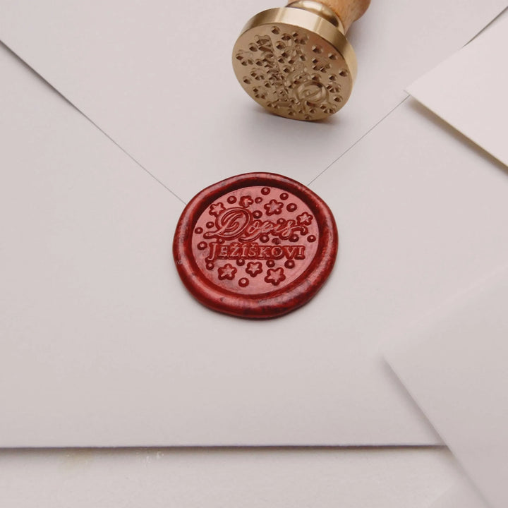 Mosazné pečetidlo – Dopis Ježíškovi | průměr 25 mm Krasopiska