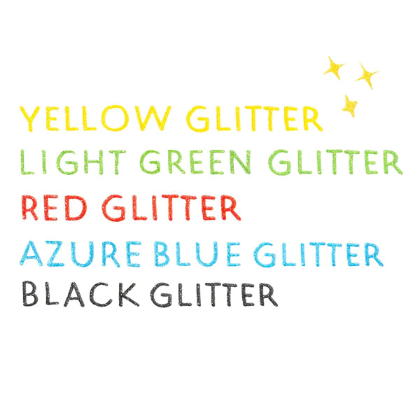 Edding 1200 glitter - Třpytivý fix na kreslení, sada základních barev Edding