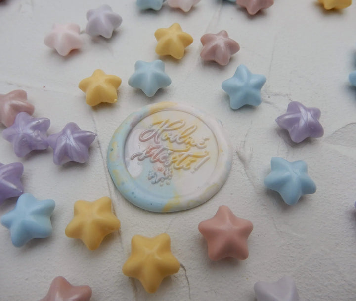 Mosazné pečetidlo – Hodně štěstí | průměr 25 mm Krasopiska