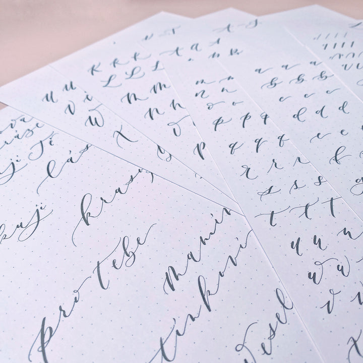 Kaligrafie perem – Skripta 2 | pro začátečníky Krasopiska