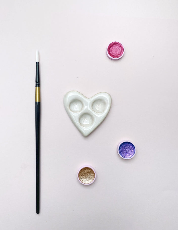 Keramická paletka – Srdíčko Krasopiska