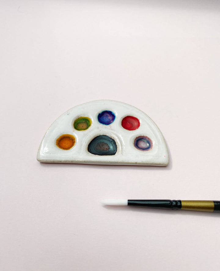 Keramická paletka – Malá Duha | naplněná Krasoinkousty Krasopiska