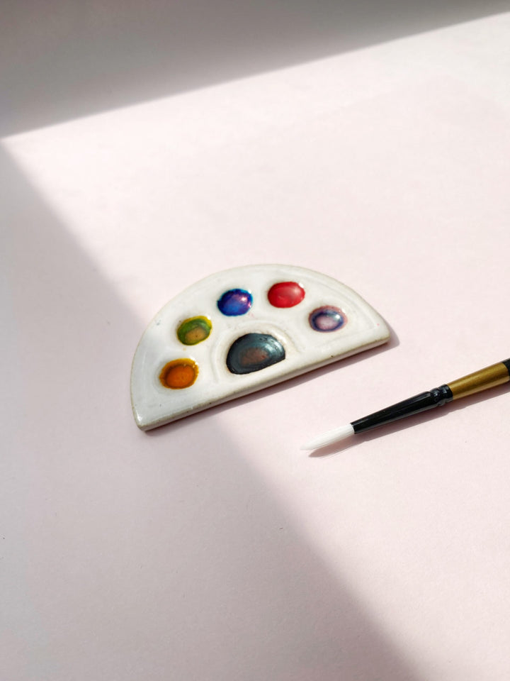 Keramická paletka – Malá Duha | naplněná Krasoinkousty Krasopiska