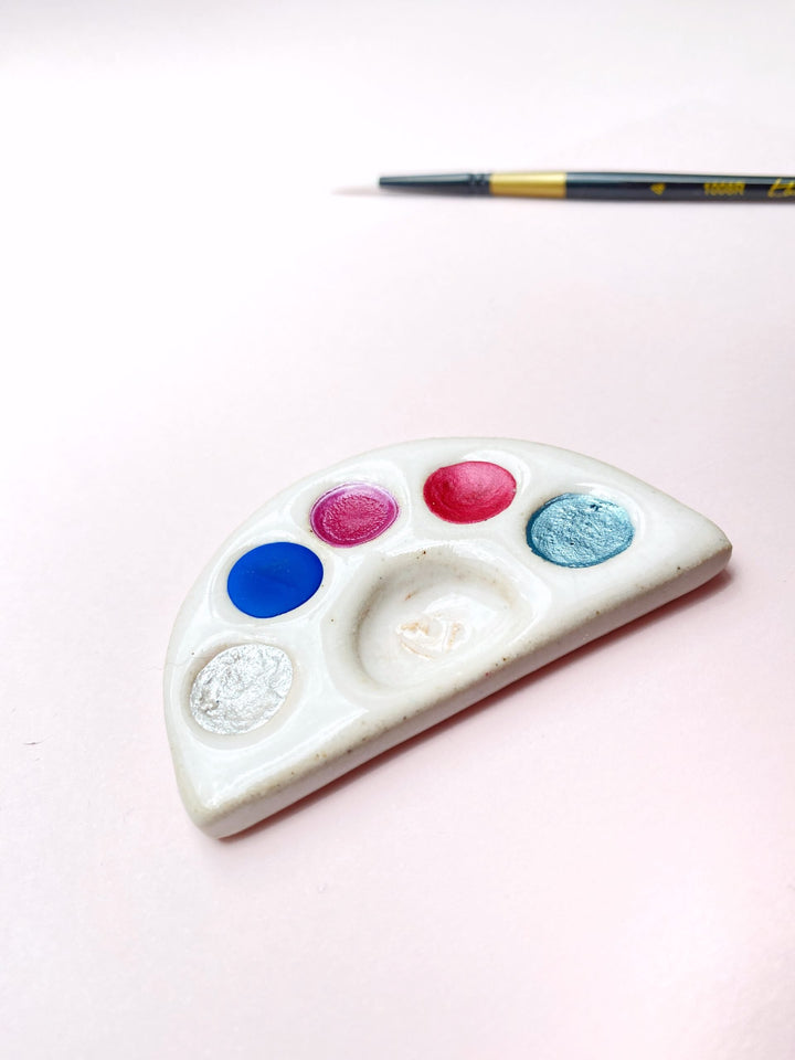 Keramická paletka – Malá Duha | naplněná barvami Aurora Krasopiska