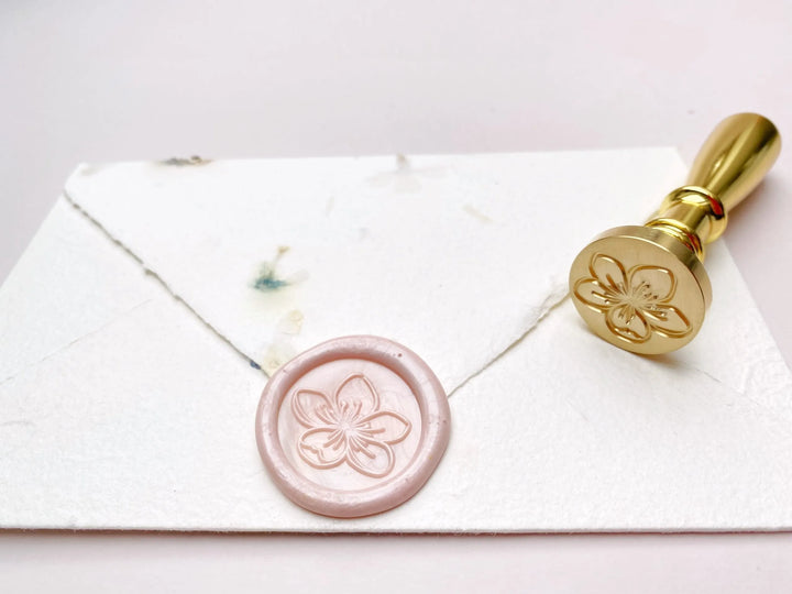 Mosazné pečetidlo – Sakura | průměr 25 mm Krasopiska