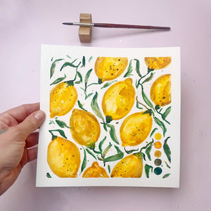 Akvarelový papír – 20 × 20 cm, 300 g/m² | vhodný do rámečků Ely