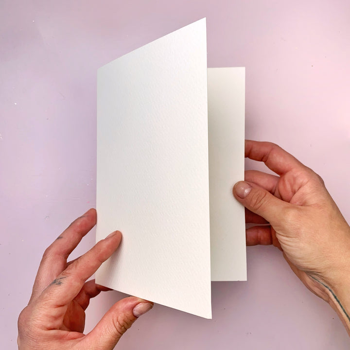 Prázdné přáníčko B6 – Akvarelový papír II., 300 g/m² Ely