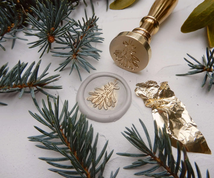 Mosazné pečetidlo – Jmelí | průměr 25 mm Krasopiska