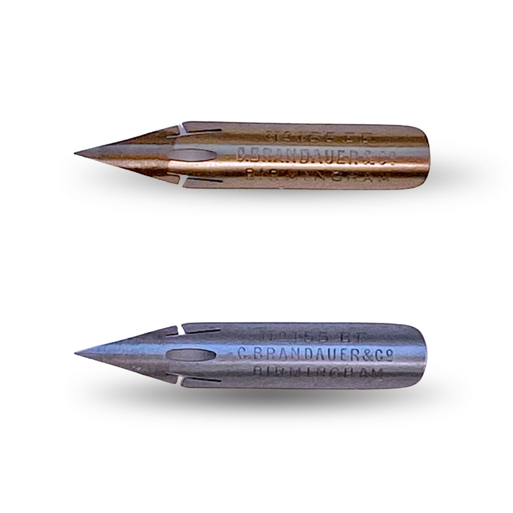Kaligrafické perko, starožitné – C. Brandauer & Co No. 155 EF C. Brandauer & Co