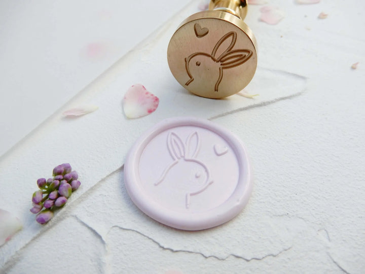 Mosazné pečetidlo – Králíček | průměr 25 mm Krasopiska