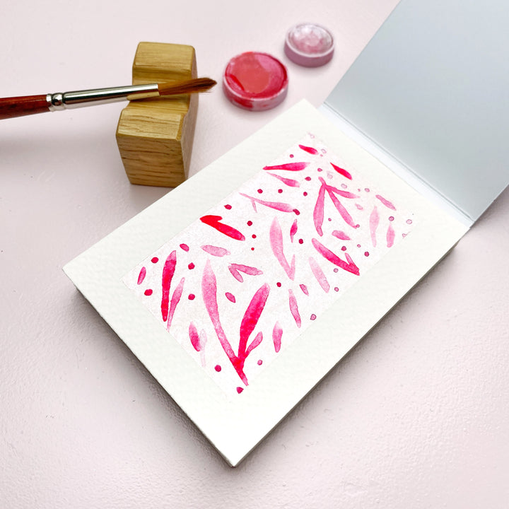 Akvarelový mini blok – 7 × 10 cm, 20 listů, 300 g/m² Ely