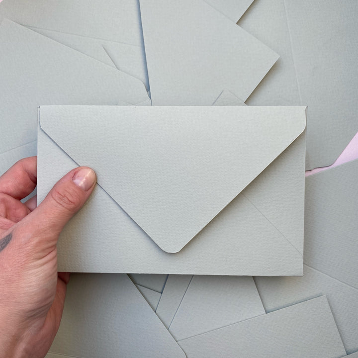 Obálky šedo-zelené | sada 6 ks Edding