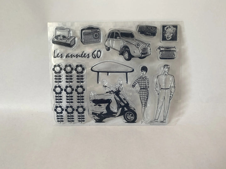 Silikonová razítka 60's Ely