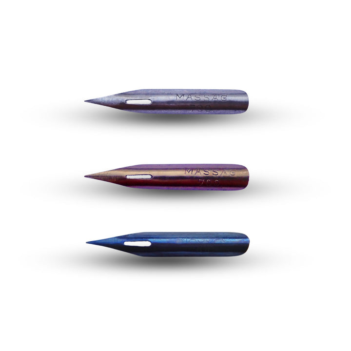 Kaligrafické perko, starožitné – Massag 700 – tři barvy Massag