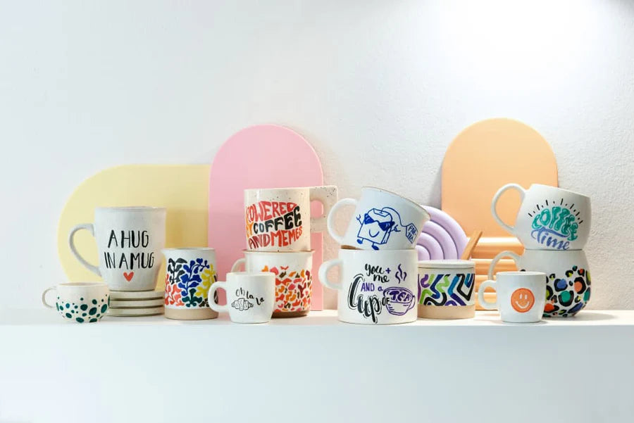 Edding 4200 Vypalovací fix na porcelán, sada 6 ks - svěží barvy