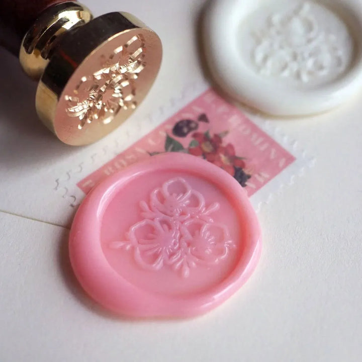 Mosazné pečetidlo – Anemone | průměr 25 mm Krasopiska