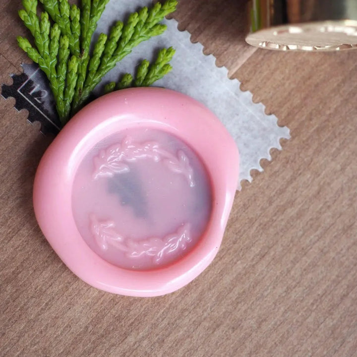 Mosazné pečetidlo – Rozdělený věneček | průměr 25 mm Krasopiska