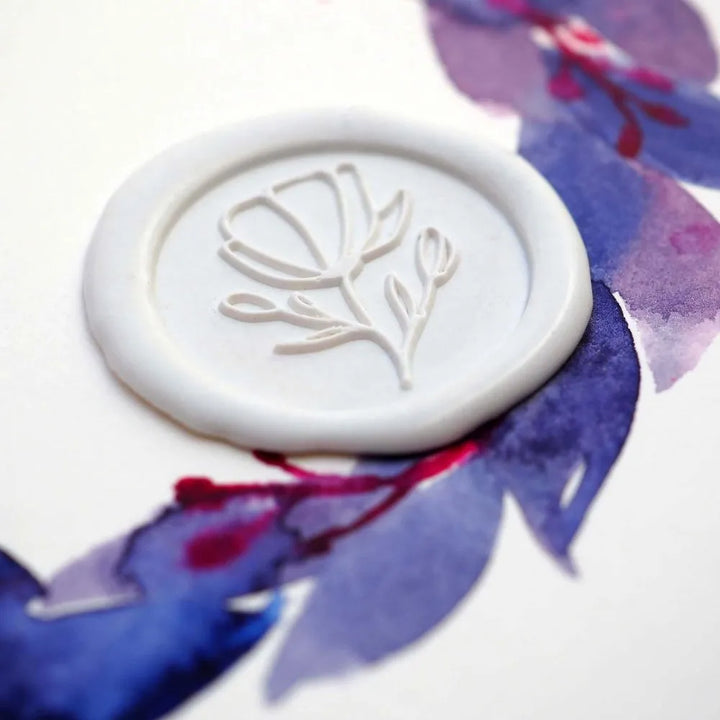 Mosazné pečetidlo – Květina| průměr 25 mm Krasopiska