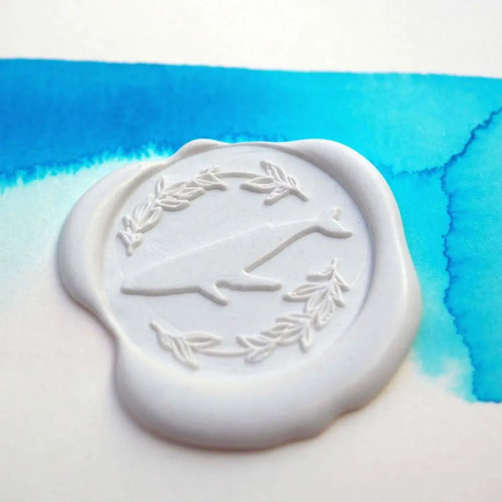 Mosazné pečetidlo – Velryba | průměr 25 mm Krasopiska