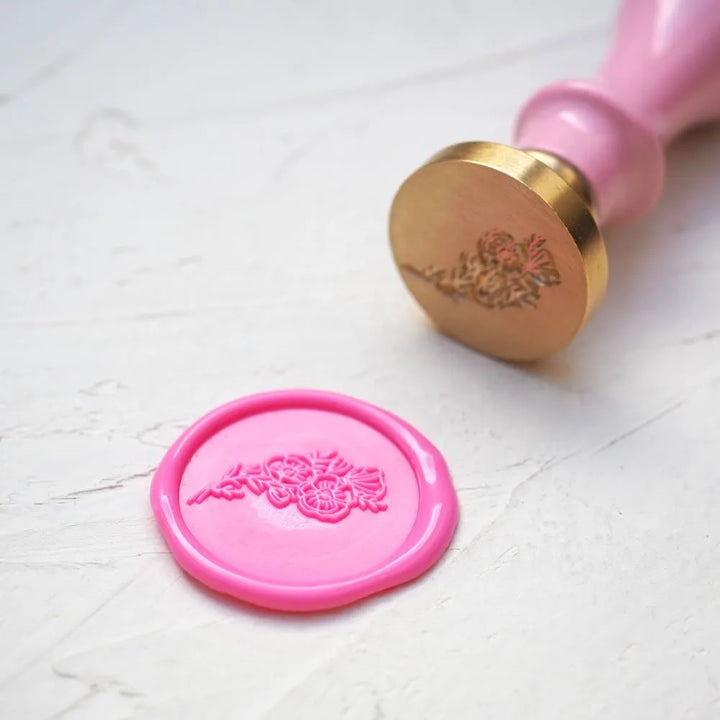 Mosazné pečetidlo – Snítka | průměr 25 mm Krasopiska