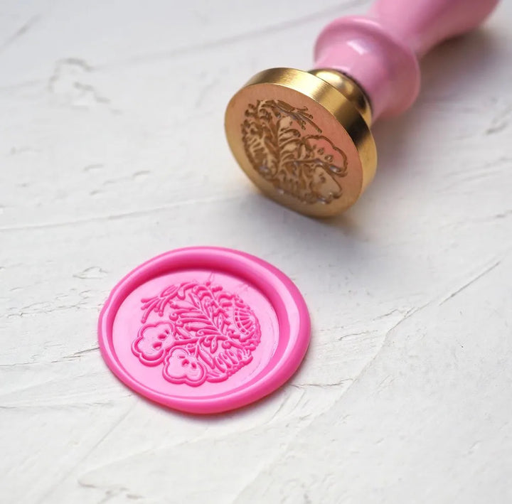 Mosazné pečetidlo – Staročeský | průměr 25 mm Krasopiska