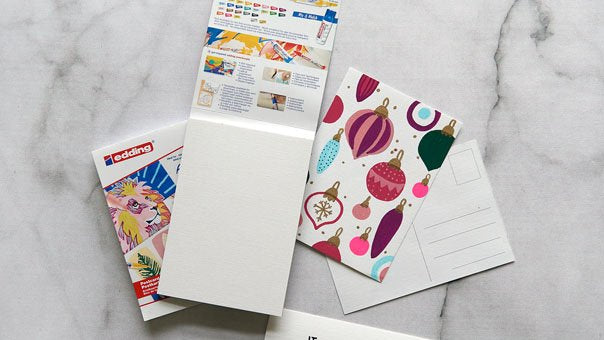 Edding – Blok s pohlednicemi, A6 Edding