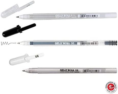 Sakura, Gelové pero Gelly Roll Glaze 3D sada 3ks, Best basics Sakura