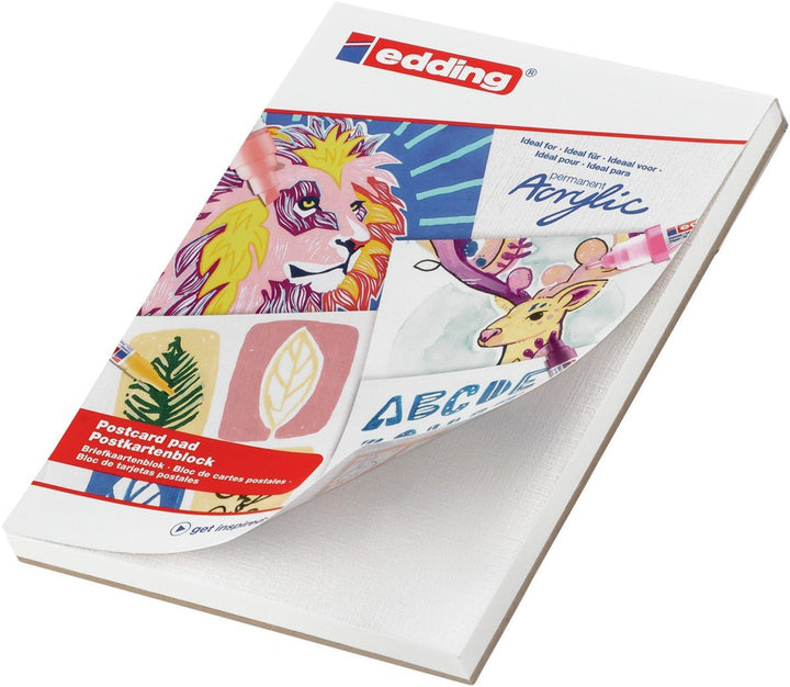 Edding – Blok s pohlednicemi, A6 Edding