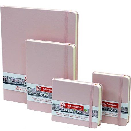 Royal Talens – Skicák bez linek, pevná vazba, růžový | 80 g | různé velikosti Royal Talens