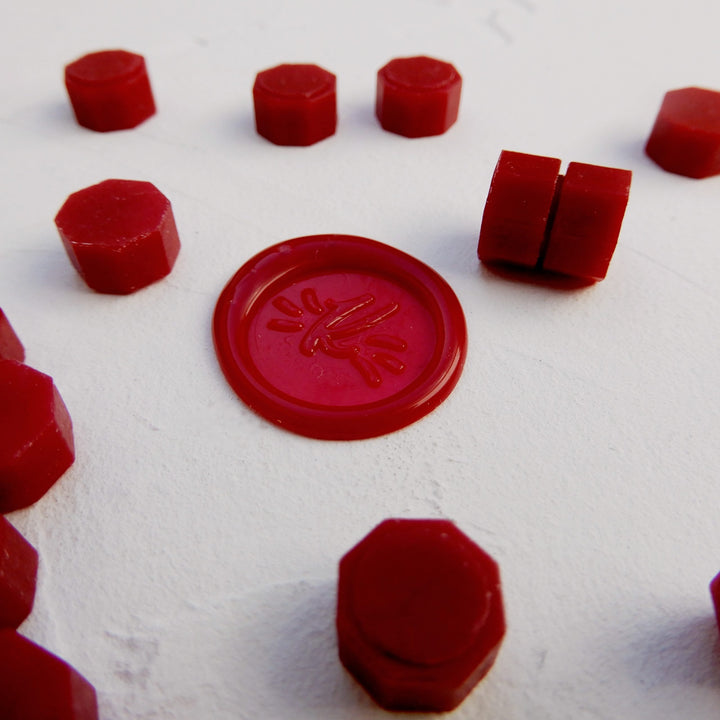 Pečetní vosk – Vánoční červená | peletky Ely