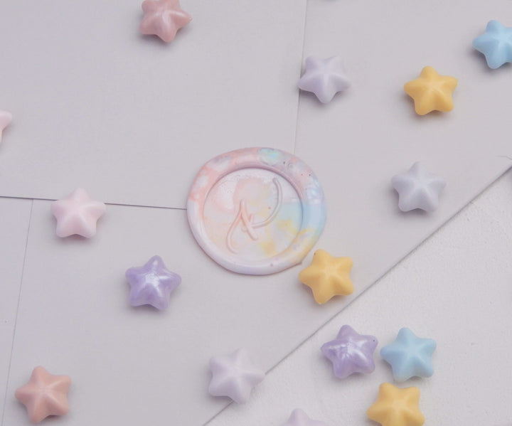 Pečetní vosk - Pastelové hvězdičky Ely