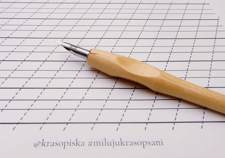 Kaligrafická násadka – přímá | ergonomická rukojeť Ely
