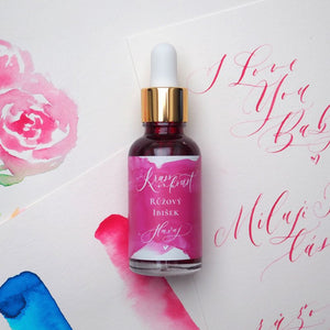 Krasoinkoust – Havaj, růžový, 30 ml | na kaligrafii i akvarel Krasopiska