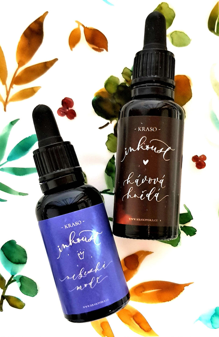 Krasoinkoust – Divoženka, hnědý, 30 ml | na kaligrafii i akvarel Krasopiska