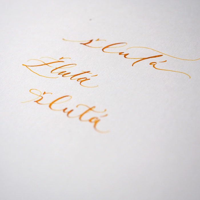 Krasoinkoust – Slunce, žlutý, 30 ml | na kaligrafii i akvarel Krasopiska