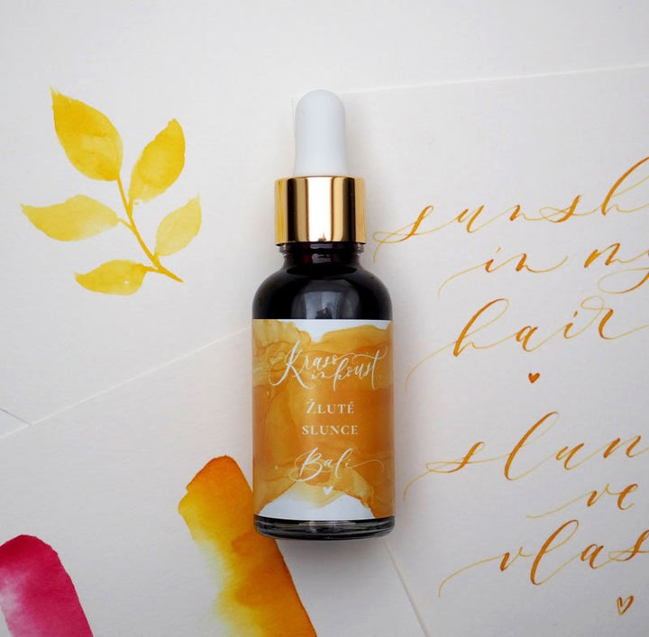 Krasoinkoust – Slunce, žlutý, 30 ml | na kaligrafii i akvarel Krasopiska