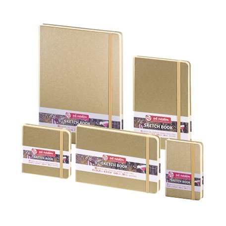 Royal Talens – Skicák bez linek, pevná vazba, zlatá | 80 g | různé velikosti Royal Talens