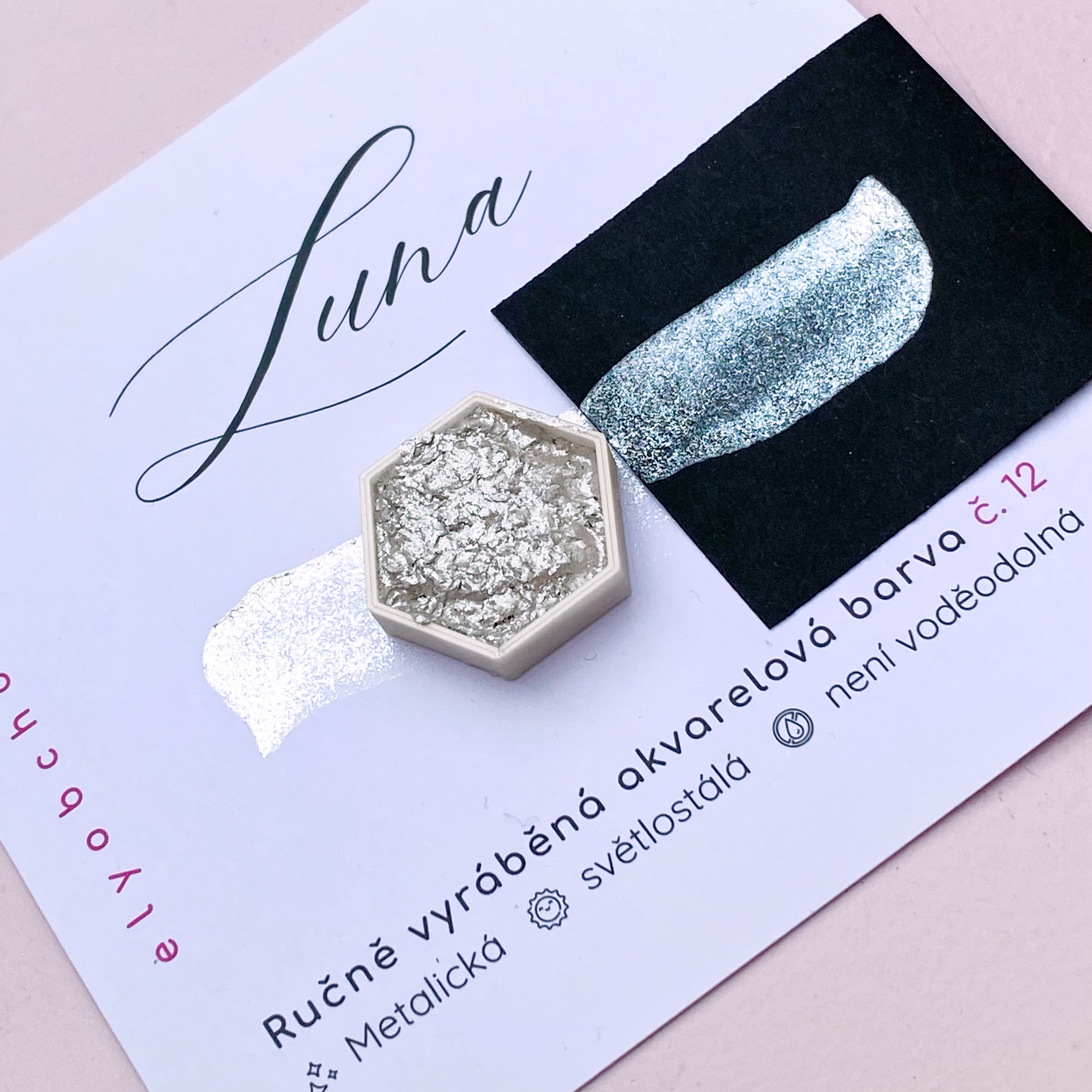 Akvarelová barva Aurora č. 12 – Luna (Metalická)