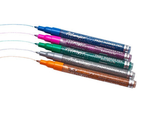 Sada třpytivých akrylových fixů Artmagico (10 ks) | Extra jemný hrot ArtMagico